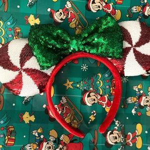 Peppermint Cutie Minnie Mouse Disney Ears